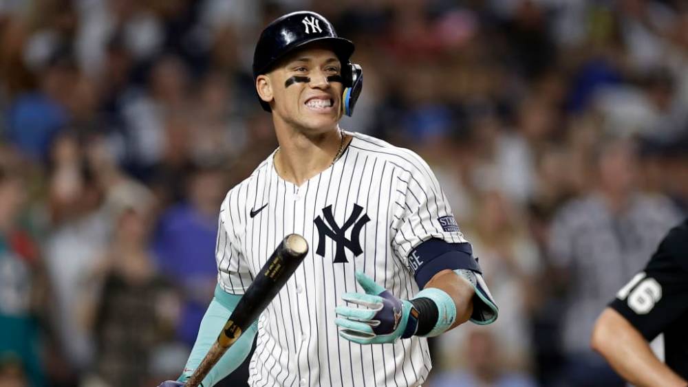 Aaron Judge, walking back to dugout