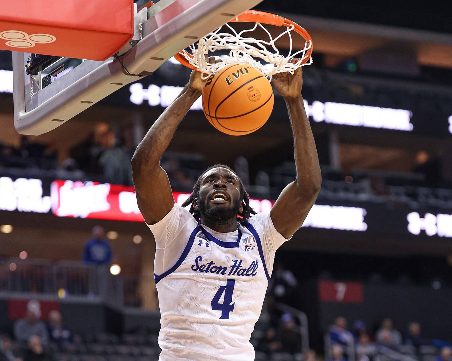 Prince Aligbe (4) scored a career-high 19 points in the win over NJIT.