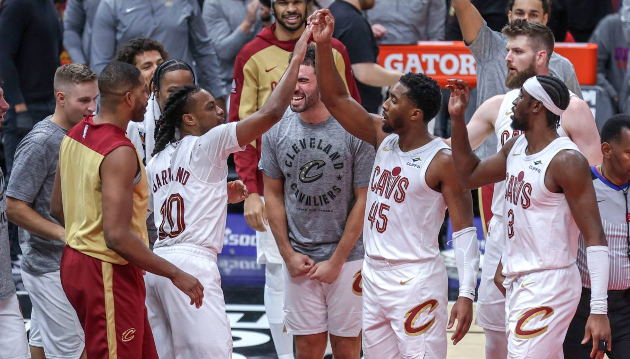 Cleveland Cavaliers hyped up