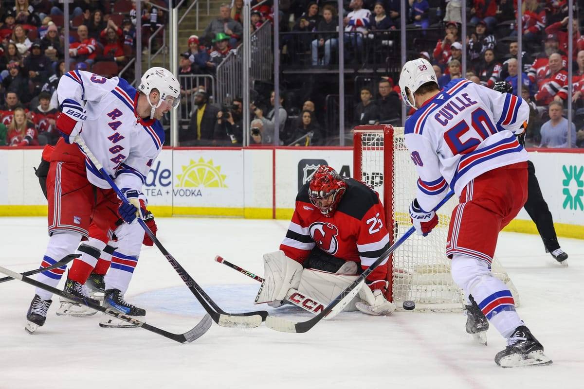 Cuylle puts shot on Jake Allen in Devils matchup against Rangers