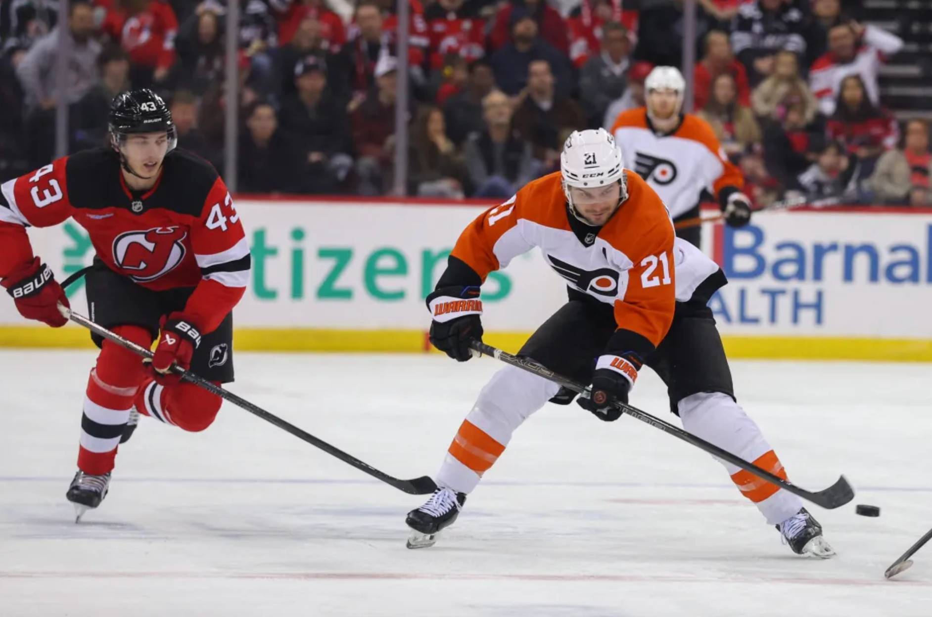 NJ Devils vs Philly Flyers