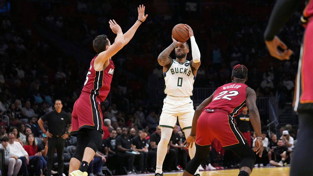 Damian Lillard and the Bucks take down the Heat, 106-103.