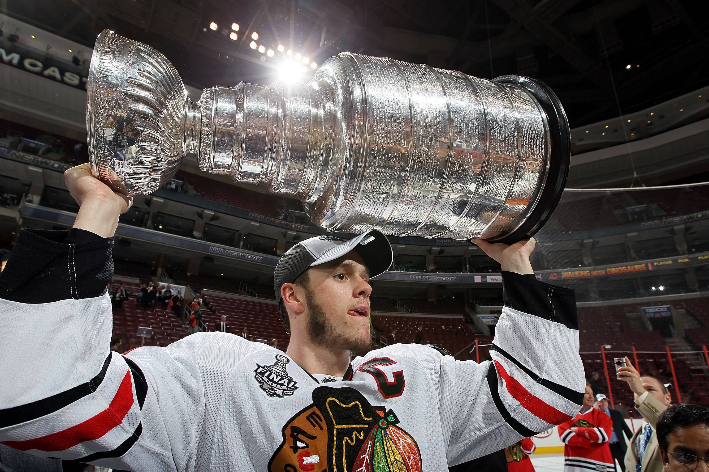 Jonathan Toews won three Stanley Cup Finals during his time with the Chicago Blackhawks.