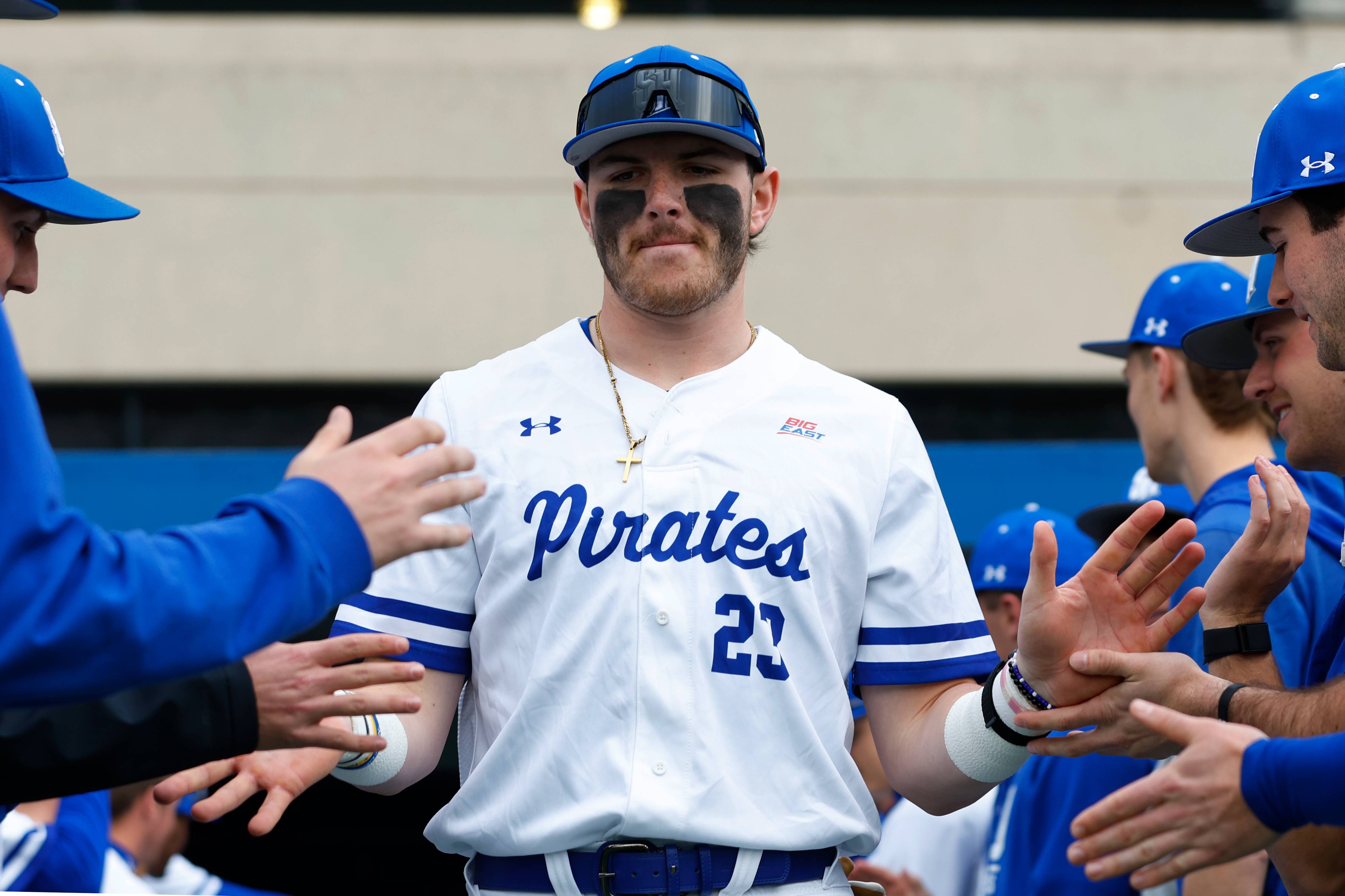 Kevin Milewski's grand slam put the mercy rule into effect Wednesday, as the Pirates battered Princeton
