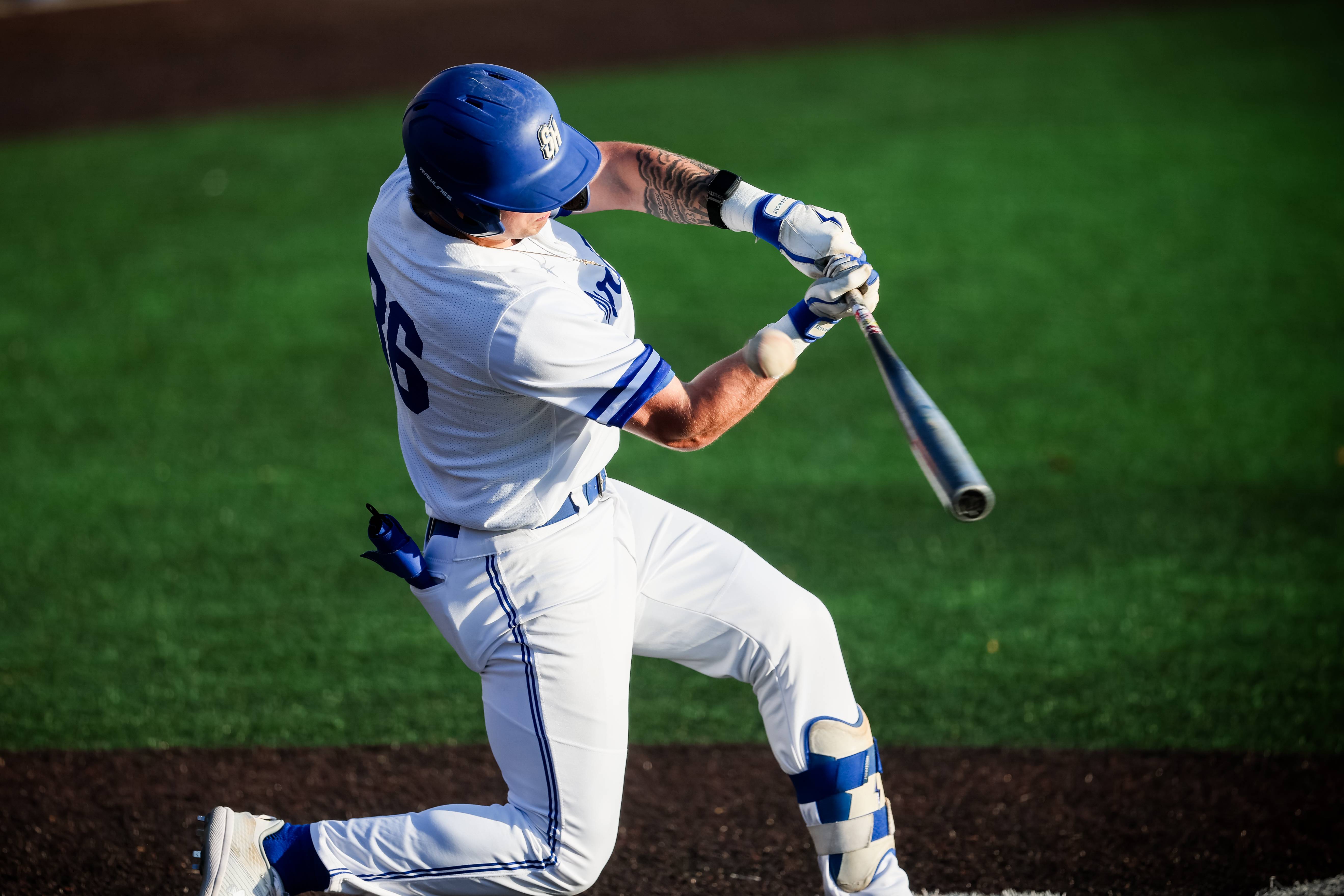 Magnus Krieger went 1-for-3 with a double in Friday's loss to Iona.