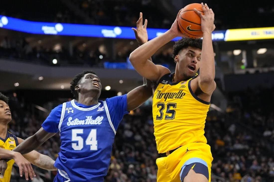 Seton Hall was out-rebounded 40-24 in the loss to Marquette.