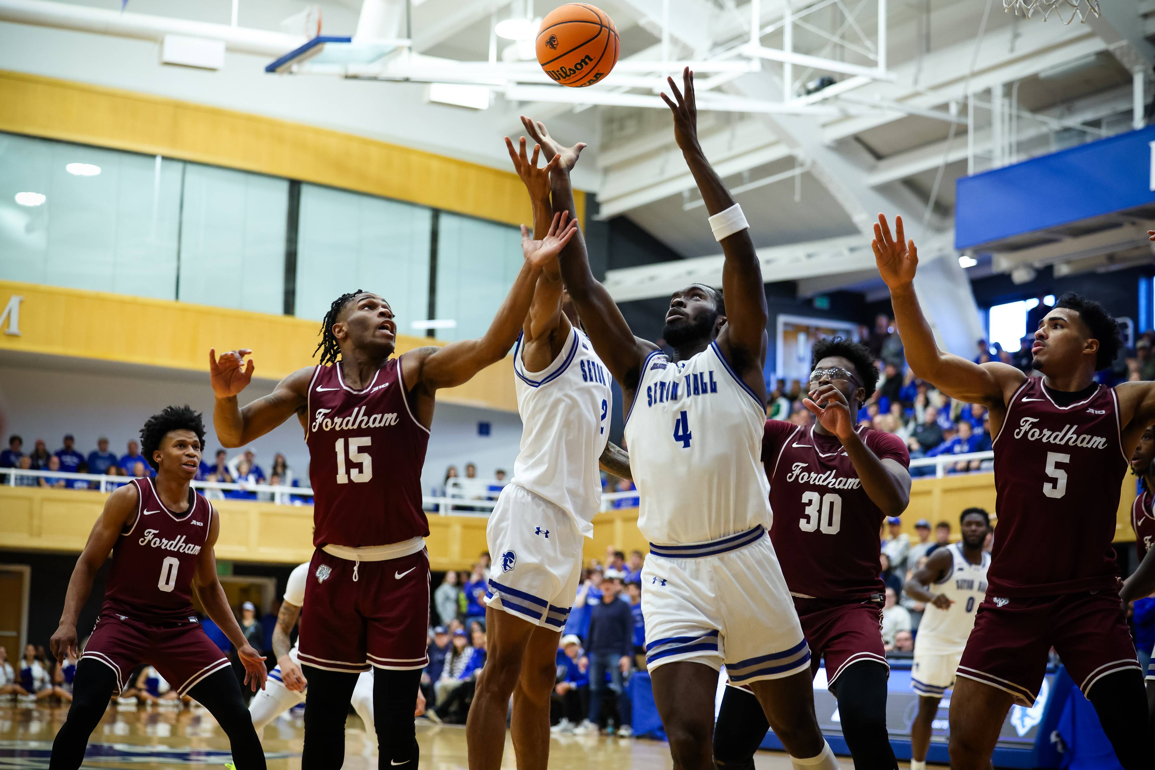 The Pirates fall for the first time at Walsh Gymnasium since 1989.
