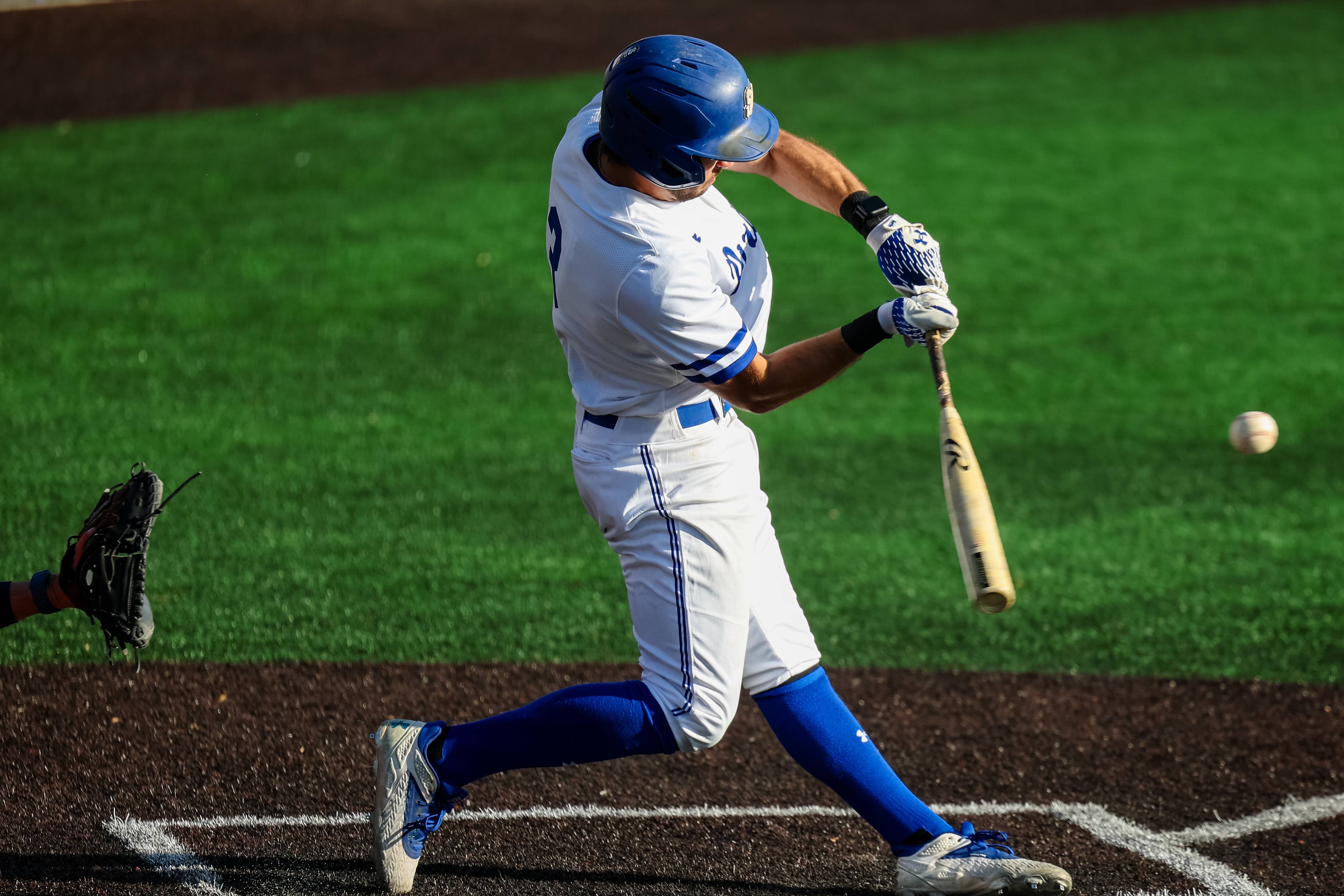 Aidan Robbins nearly circled the bases for an inside-the-park home run but was tagged out at the plate during Seton Hall’s 17-7 rout of Dartmouth.