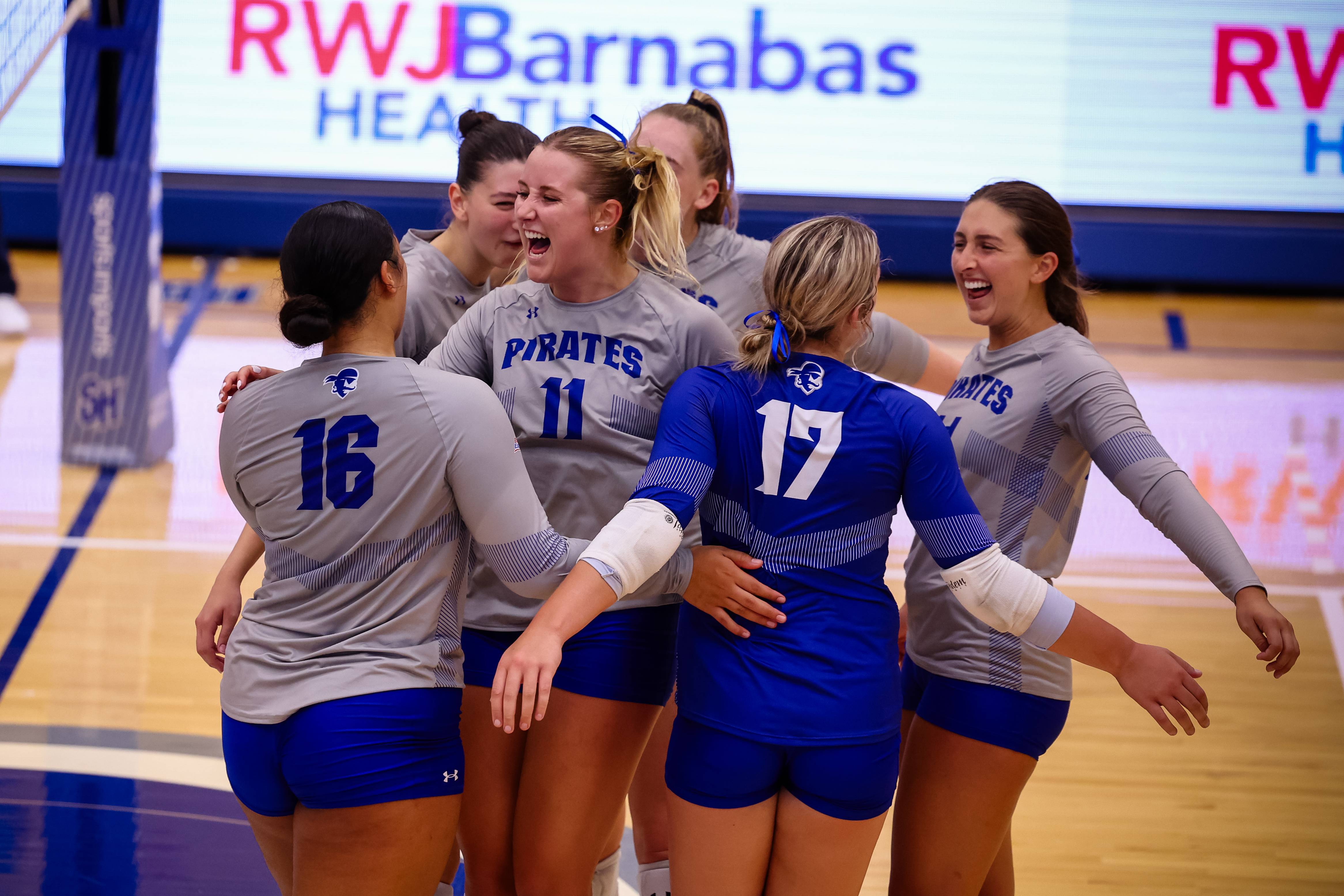 Maddie Klungel celebrates with her team