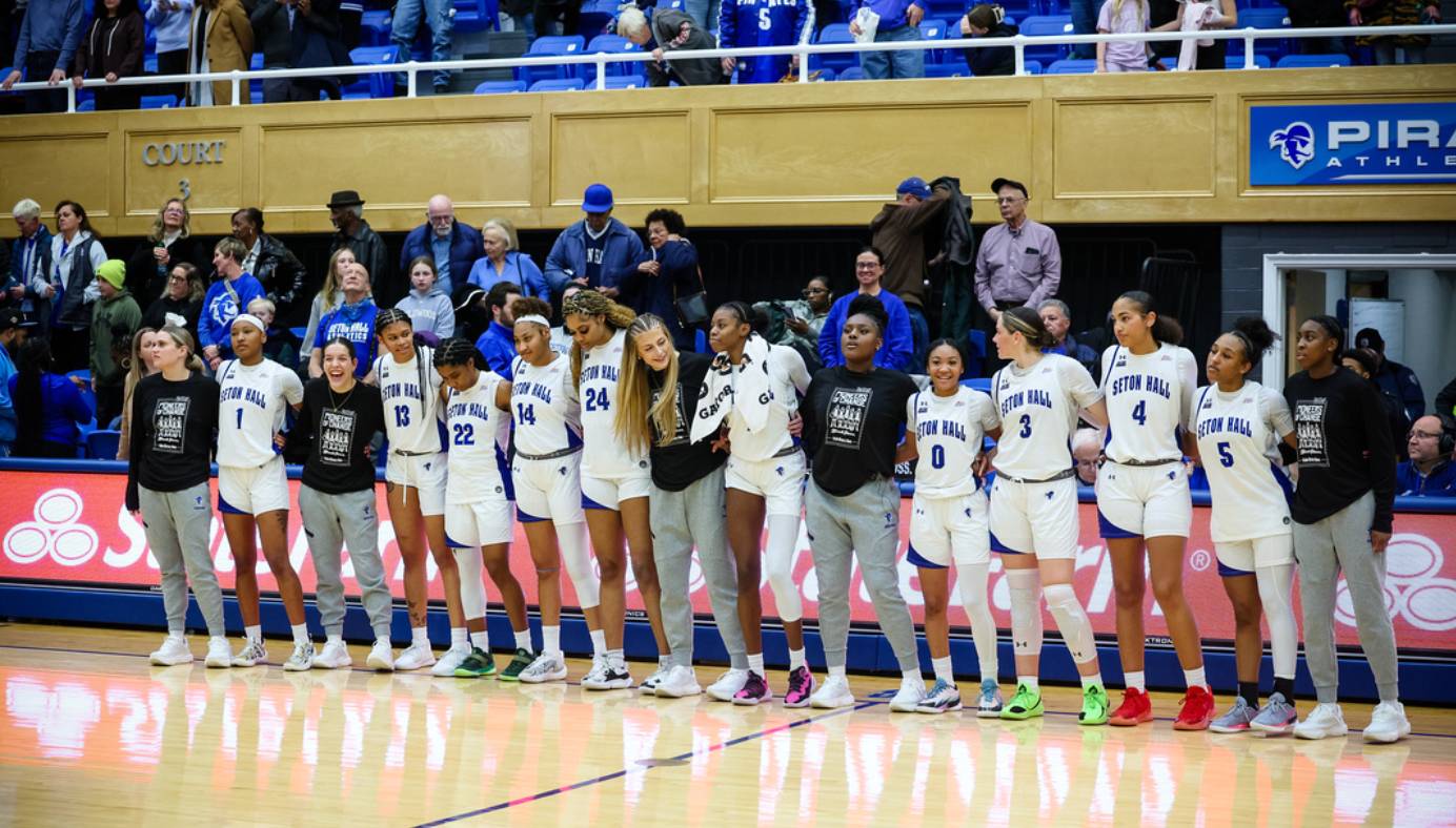 Seton Hall Womens basketball singing alma mater