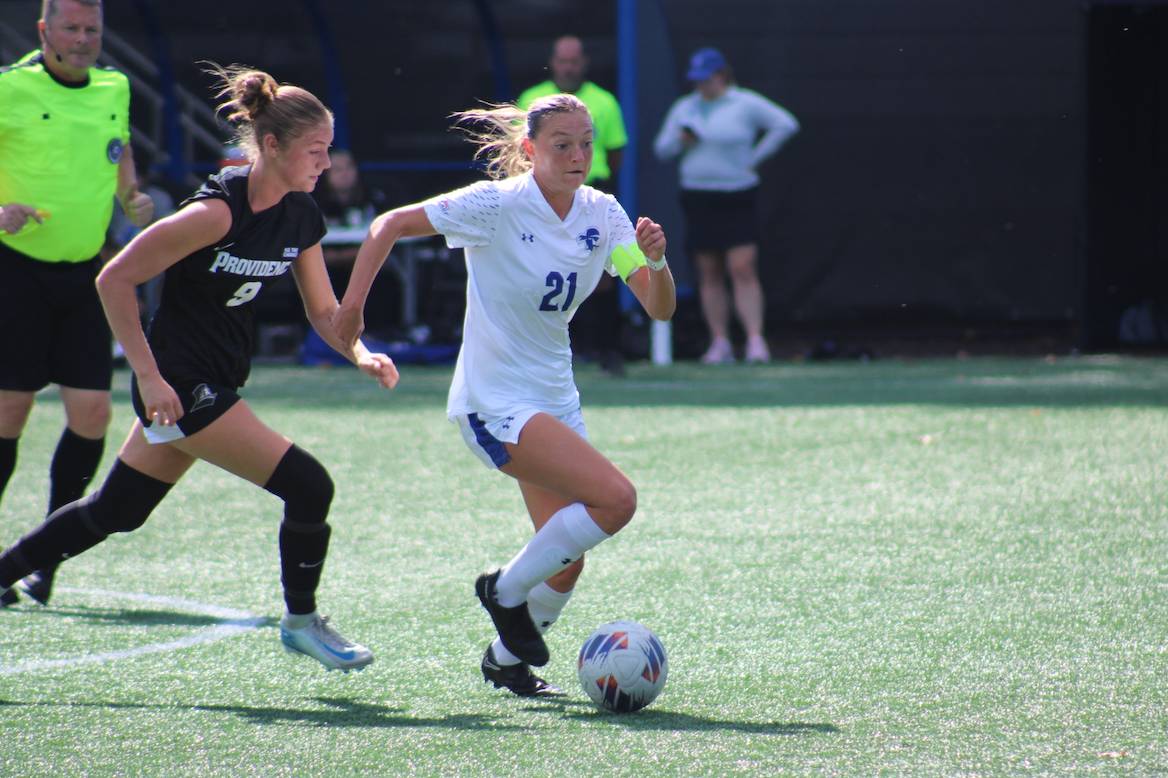 Natalie Tavana running for the ball